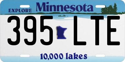 MN license plate 395LTE