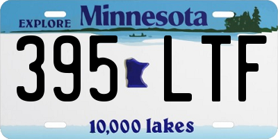 MN license plate 395LTF