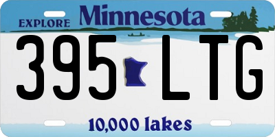 MN license plate 395LTG