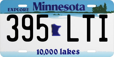MN license plate 395LTI