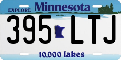 MN license plate 395LTJ