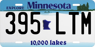 MN license plate 395LTM