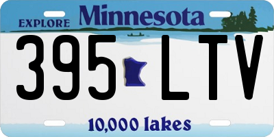 MN license plate 395LTV