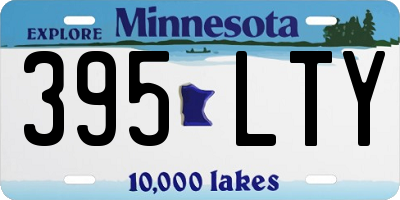 MN license plate 395LTY