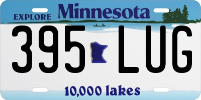 MN license plate 395LUG