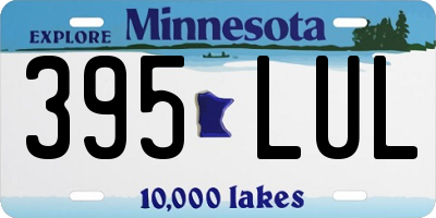 MN license plate 395LUL