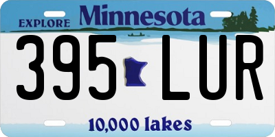 MN license plate 395LUR