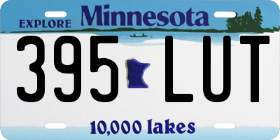 MN license plate 395LUT