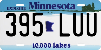 MN license plate 395LUU