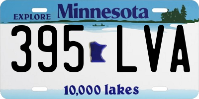 MN license plate 395LVA
