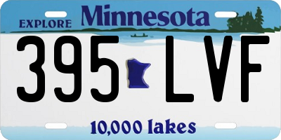 MN license plate 395LVF