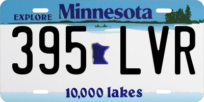 MN license plate 395LVR