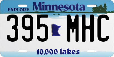 MN license plate 395MHC