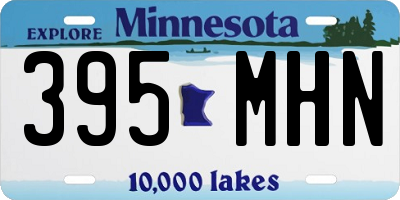 MN license plate 395MHN