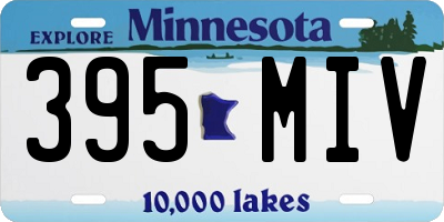 MN license plate 395MIV