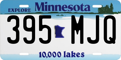 MN license plate 395MJQ