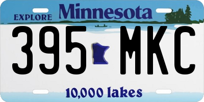 MN license plate 395MKC