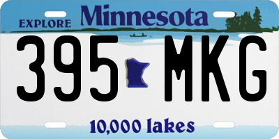 MN license plate 395MKG