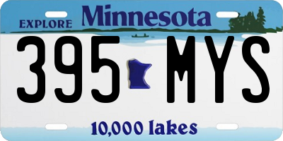 MN license plate 395MYS