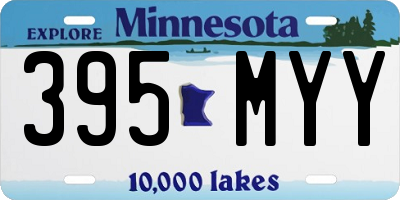 MN license plate 395MYY
