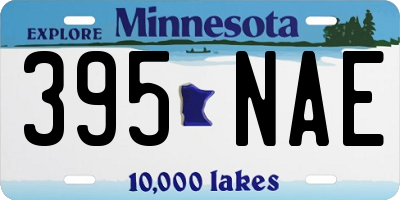 MN license plate 395NAE