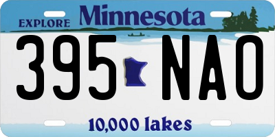 MN license plate 395NAO