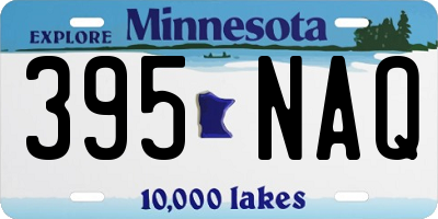 MN license plate 395NAQ