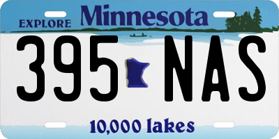MN license plate 395NAS