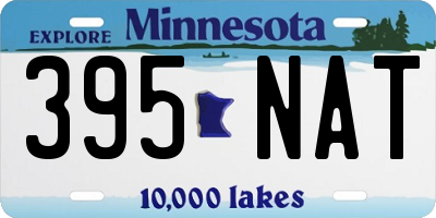 MN license plate 395NAT