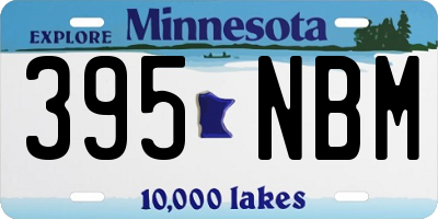 MN license plate 395NBM