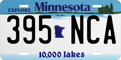 MN license plate 395NCA