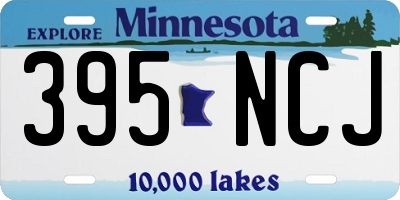 MN license plate 395NCJ