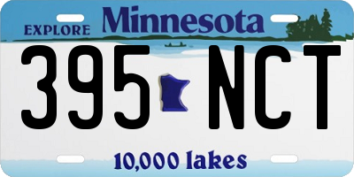 MN license plate 395NCT