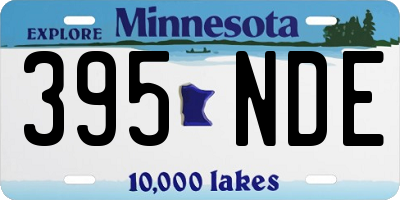 MN license plate 395NDE