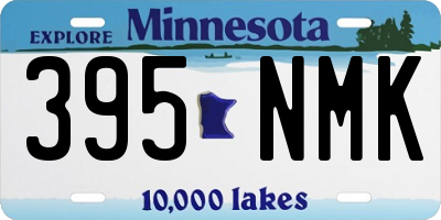 MN license plate 395NMK