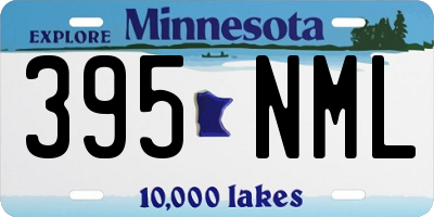 MN license plate 395NML