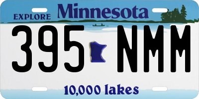 MN license plate 395NMM
