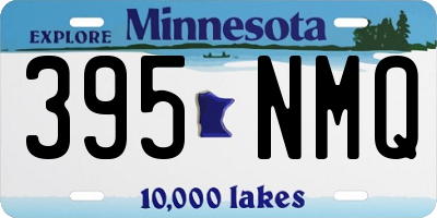 MN license plate 395NMQ
