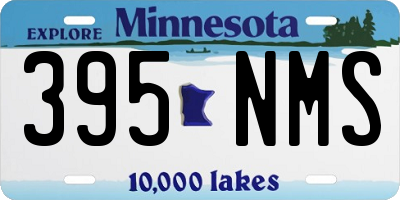 MN license plate 395NMS