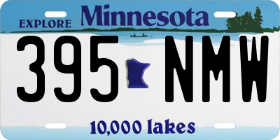MN license plate 395NMW