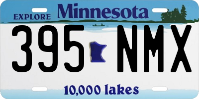 MN license plate 395NMX