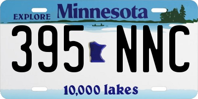 MN license plate 395NNC