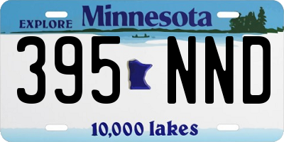 MN license plate 395NND