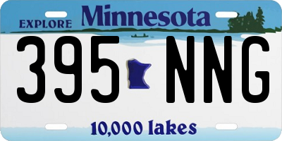 MN license plate 395NNG