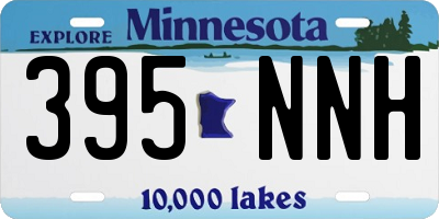 MN license plate 395NNH