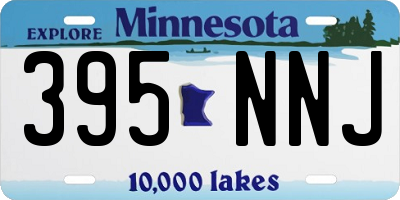 MN license plate 395NNJ