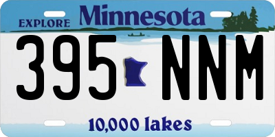 MN license plate 395NNM