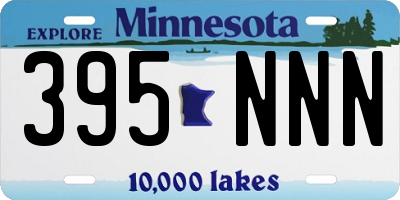 MN license plate 395NNN