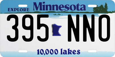 MN license plate 395NNO