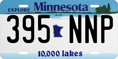 MN license plate 395NNP